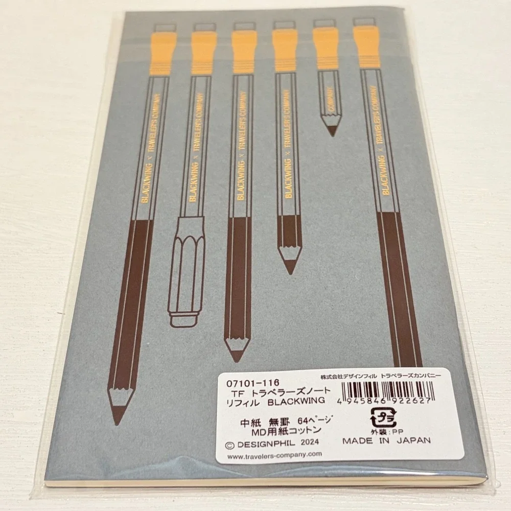 NEW Traveler's Notebook BLACKWING Edition Regular Refill Limited JAPAN